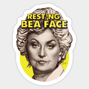 Resting Bea Face Sticker